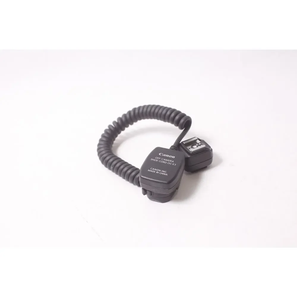 Canon OC-E3 Off-Camera Shoe Cord Photography Flash Accessory ~ 260302-WH 1023